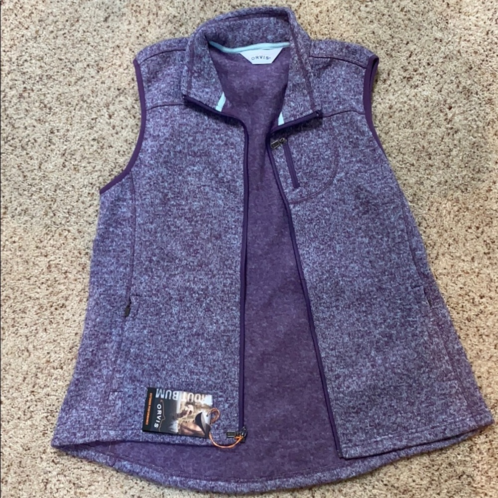 NEW WITH TAGS Purple Orvis vest!